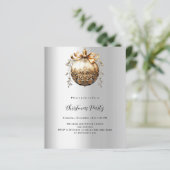 シルバー金ゴールドボーブルクリスマスパーティの招待状 (スタンド正面)