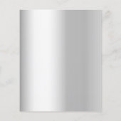 シルバー金ゴールドボーブルスタークリスマスパーティの招待状 (裏面)