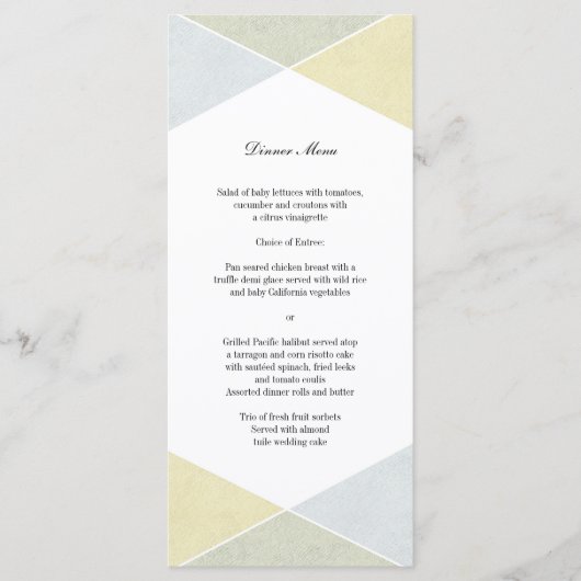 シルバー金ゴールドメタルルックインダストリアルシックメニュー メニュー (正面)