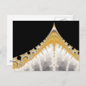 シルバー金ゴールド火山はがき ポストカード (正面/裏面)