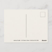 シルバー金ゴールド芸術的クリスマス保存日 ポストカード (裏面)