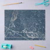 シルバー銀河系スターマップシリーズデザイン12 薄葉紙 (クラフト)