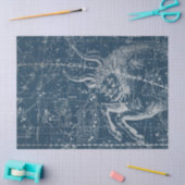 シルバー銀河系スターマップシリーズデザイン9 薄葉紙 (クラフト)