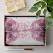 シルバー鍵結婚とフローラのティッシュペーパー 薄葉紙 (ギフト)