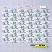 シルバー雪だるま 薄葉紙 (クラフト)