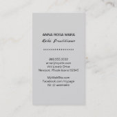 *~*シルバー霊気開業医マスターシンボルグレー 名刺 (裏面)