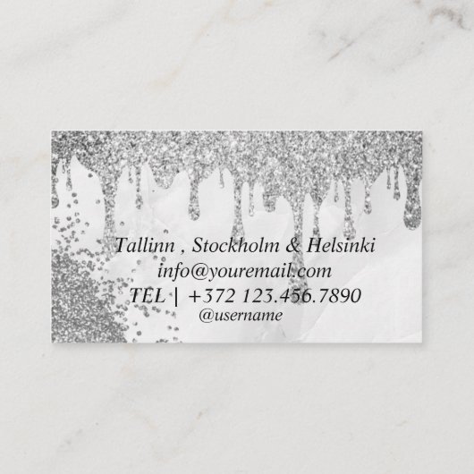 シルバー風船イベント結婚ズ計画青銅 名刺 (裏面)