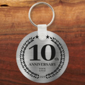 シルバー10周年記念事業 キーホルダー (正面)