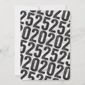 シルバー2025リングや輪インザニューイヤーイブホリデーパーティー 招待状 (裏面)