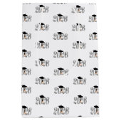 シルバー2026年卒業 ミディアムペーパーバッグ (正面)