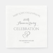 シルバー25周年昼食会 スタンダードランチョンナプキン (正面)