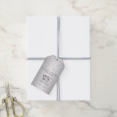 シルバー25周年記念結婚に感謝 ギフトタグ (より糸付き)