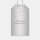 シルバー25周年記念結婚に感謝 ギフトタグ (裏面)