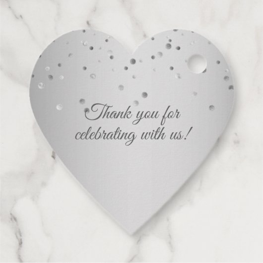 シルバー25周年記念結婚に感謝 フェイバータグ (裏面)