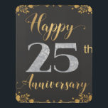 シルバー25周年記念結婚25周年 ドアサイン<br><div class="desc">Happy 25th Anniversary Silverの25年結婚のプリント – 様々な材料の一緒。家素晴らしを明るくするギフトアイディア。ま買た、この作品は電話ケース、アパレル、マグカップ、枕などに載っている。服装や壁のポスターやアートのプリント – 様々な背景 – あなた個人および家素晴らしの装飾のためのプリント。これは印刷のためのオリジナルイラストレーションであり、彼女または彼のための完璧なギフト！珍しいデザインが出た素晴らし!</div>
