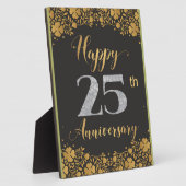 シルバー25周年記念結婚25周年 フォトプラーク (側面)