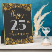 シルバー25周年記念結婚25周年 フォトプラーク (側面)