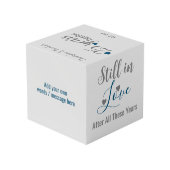 シルバー25周年記念青写真 フォトキューブ (裏面アングル)