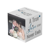 シルバー25周年記念青写真 フォトキューブ (正面アングル)