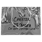 シルバー25結婚周年記念 ラージペーパーバッグ (正面)