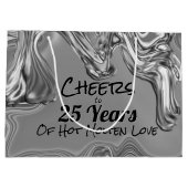 シルバー25結婚周年記念 ラージペーパーバッグ (裏面)