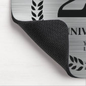 シルバー25thビジネスロゴ記念日 マウスパッド (コーナー)