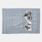 シルバー25th結婚記念写真家物語 キッチンタオル (横)