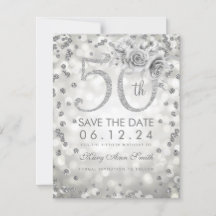 シルバー50誕生日グラムライトSave The Date