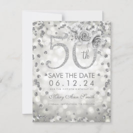 シルバー50誕生日グラムライトSave The Date セーブザデート