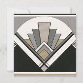 シルバー50thバースデーパーティシャンペーングラス 招待状 (裏面)