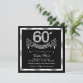 シルバー60歳の誕生日パーティー 招待状 (スタンド正面)