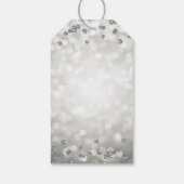 シルバー60誕生日サンキューパープルグラムライト ギフトタグ (裏面)