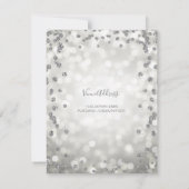 シルバー60誕生日ティール（緑がかった色）ライト日付を保存 セーブザデート (裏面)