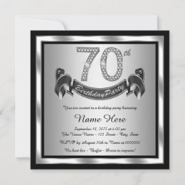 シルバー70歳の誕生日パーティー 招待状