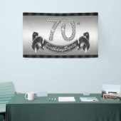 シルバー70歳の誕生日パーティー 横断幕 (トレードショー)