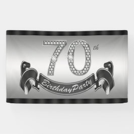 シルバー70歳の誕生日パーティー 横断幕