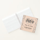 シルバー80th誕生日ゲストブック紙吹雪赤面ピンク ノートブック (内部)