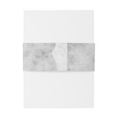 シルバー（ばちゃばちゃ）跳ねるの背モダン景 招待状ベリーバンド (裏面例)