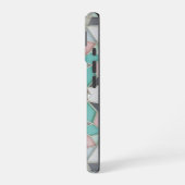 シルバー＋ほんのりピンク iPhone 16ケース (左側面)