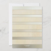 シルバー アイボリー ローズ 結婚式後 披露宴のみ 招待状 (裏面)