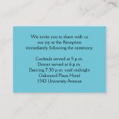 シルバー、アクア、ブラック・フローラ・エンクロージャ・カード エンクロージャーカード (裏面)