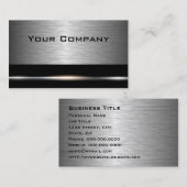 シルバー・アンド・ブラックプロフェッショナル事業 名刺 (正面/裏面)