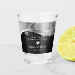 シルバー・アンド・ブラック・アニバーサリー ショットグラス