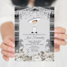 シルバー・アンド・ホワイト・メキシコ・ボーイ第3誕生日