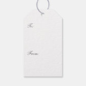 シルバー・アンバニシャル・ドルフィンズとハート ギフトタグ (裏面)