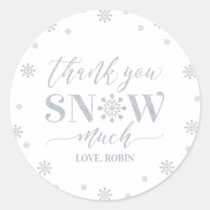 シルバー ウィンター ワンダーランド、ありがとう 雪のように ラウンドシール