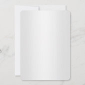 シルバー ウィンター ワンダーランド クリスマス ホリデー パーティー 2 招待状 (裏面)