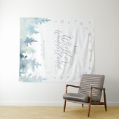 シルバー ウィンター ワンダーランド 子供の誕生日 タペストリー (インサイチュ(横))