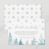 シルバー ウィンター ワンダーランド 赤ちゃんのための本 封筒 エンクロージャーカード (正面/裏面)