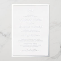 シルバー ウェディングのモノグラム